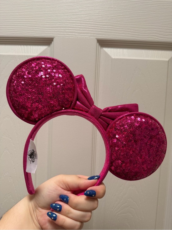 Disney Pink Sequin Minnie Mouse Ears Headband